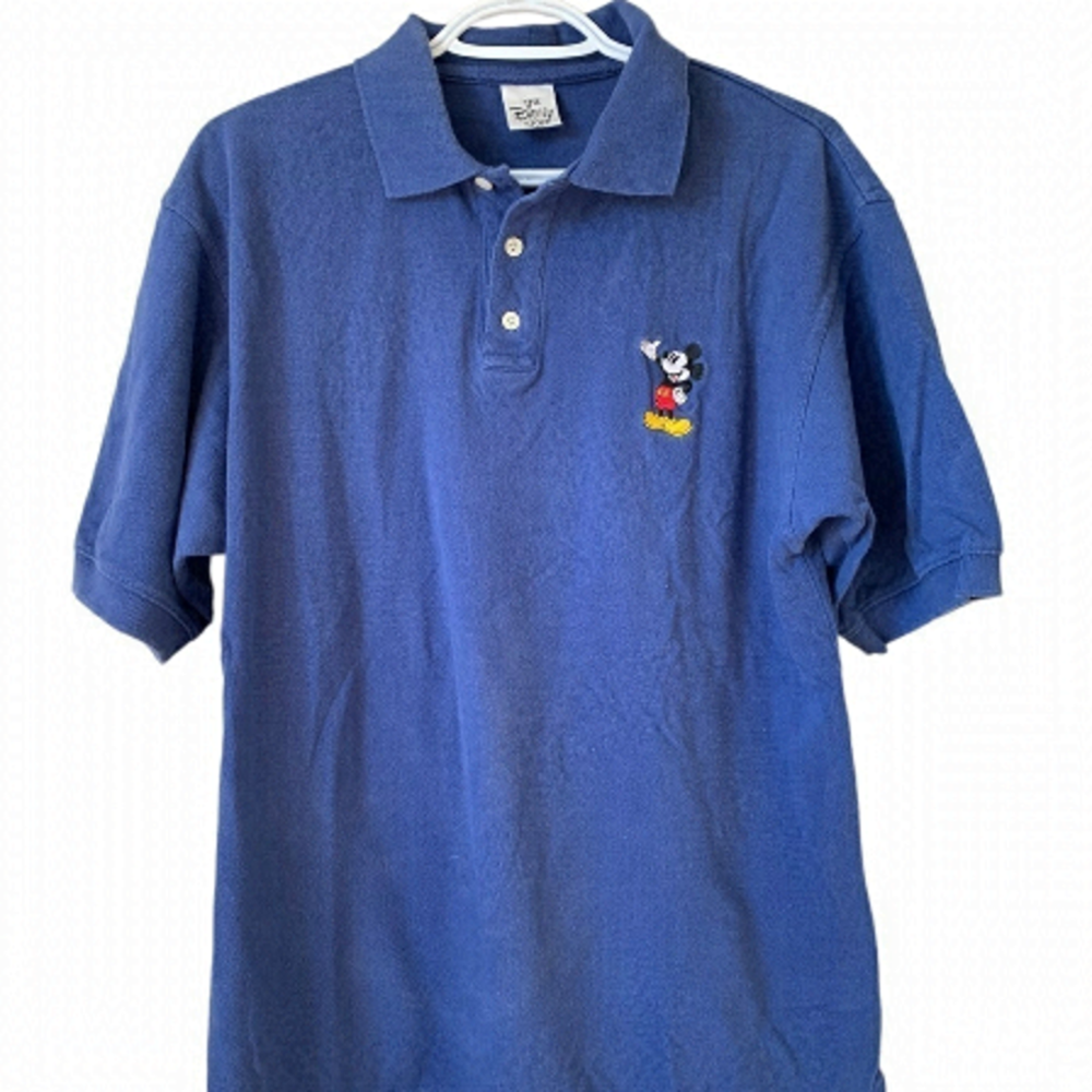 𝅺VINTAGE Mickey Mouse Button Up T-Shirt